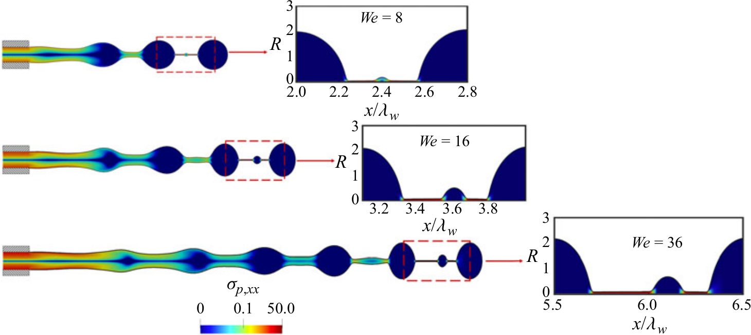 The beads on string structure of a thinning viscoelastic jet (Zinelis et al, 2024)